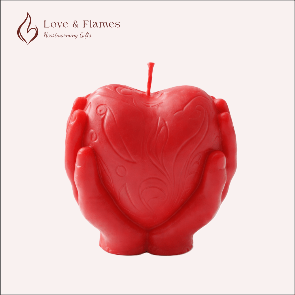 Romantic Heart Scented Candles - Luxury Aromatic Candles for Gifts & Home Décor - Love & Flames