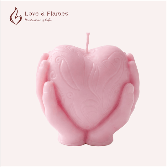 Romantic Heart Scented Candles - Luxury Aromatic Candles for Gifts & Home Décor - Love & Flames