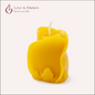 Rose Bud Scented Candle Color Yellow Sunshine & Fragrance Vanilla - Love & Flames