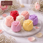 Rose Bud Scented Candles – Long Lasting Floral Aroma for Home & Gifting - Love & Flames