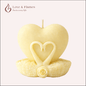 Serene Love Heart Scented Candles for Relaxation & Romantic Décor - Love & Flames