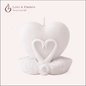 Serene Love Heart Scented Candles for Relaxation & Romantic Décor - Love & Flames