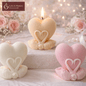 Serene Love Heart Scented Candles for Relaxation & Romantic Décor - Love & Flames