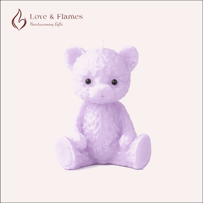 Tiny Teddy Scented Candles for Gifts, Relaxation & Cozy Home Decor - Love & Flames