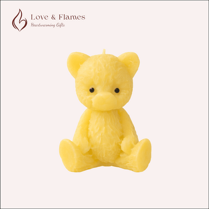 Tiny Teddy Scented Candles for Gifts, Relaxation & Cozy Home Decor - Love & Flames