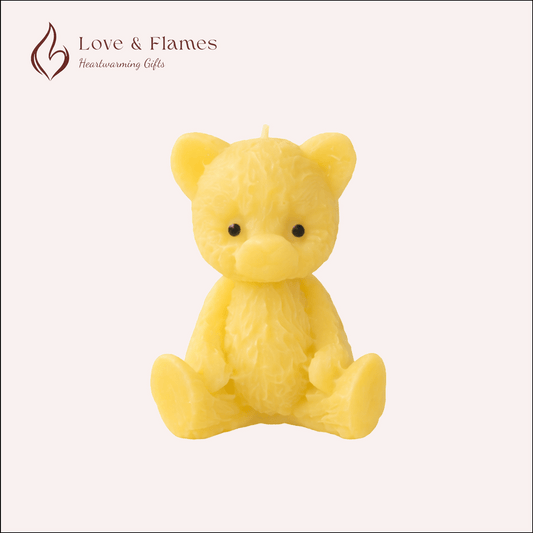 Tiny Teddy Scented Candles for Gifts, Relaxation & Cozy Home Decor - Love & Flames