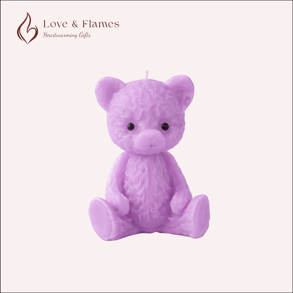 Tiny Teddy Scented Candles for Gifts, Relaxation & Cozy Home Decor - Love & Flames