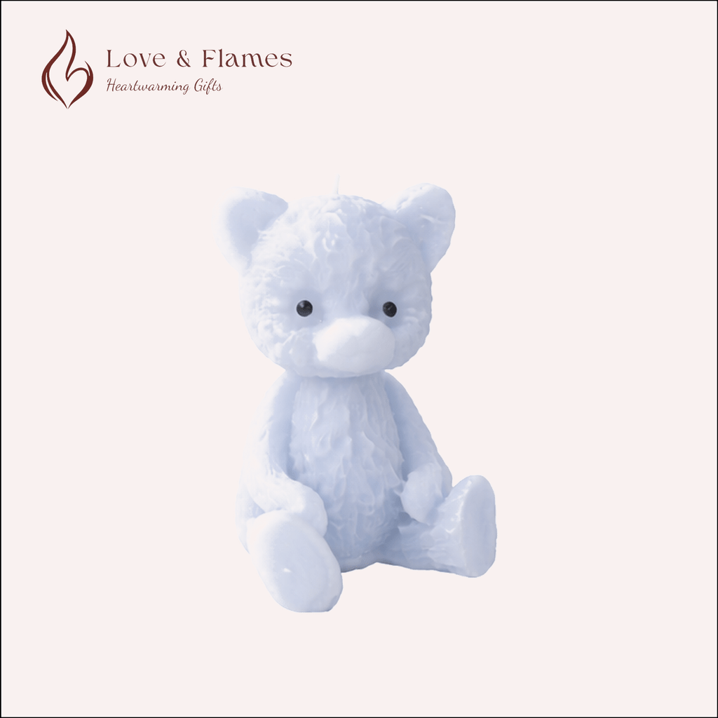Tiny Teddy Scented Candles for Gifts, Relaxation & Cozy Home Decor - Love & Flames