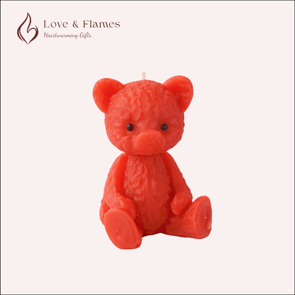 Tiny Teddy Scented Candles for Gifts, Relaxation & Cozy Home Decor - Love & Flames