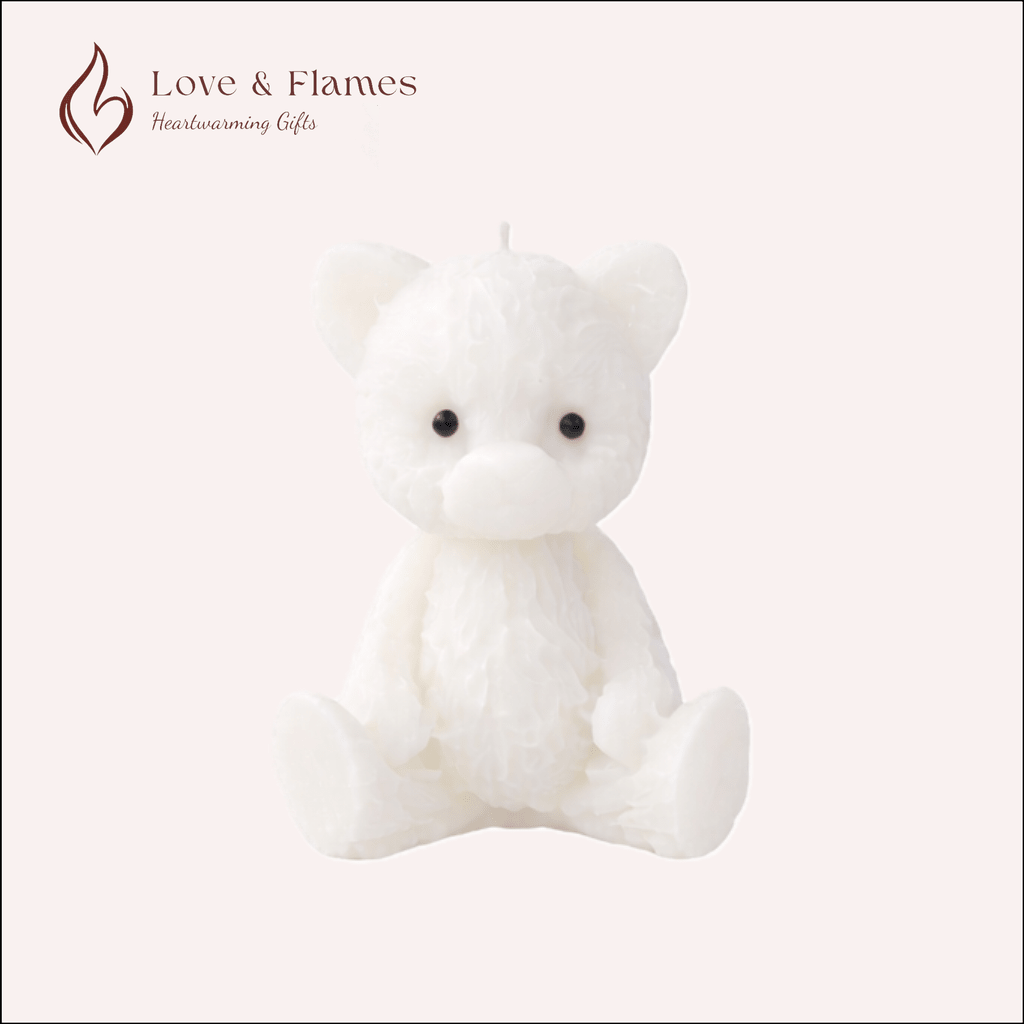 Tiny Teddy Scented Candles for Gifts, Relaxation & Cozy Home Decor - Love & Flames