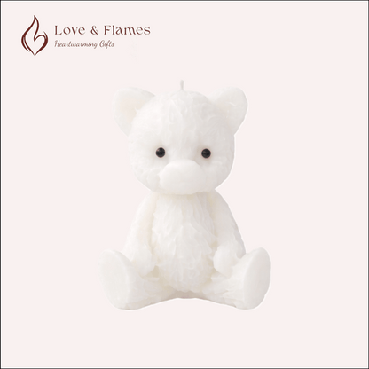 Tiny Teddy Scented Candles for Gifts, Relaxation & Cozy Home Decor - Love & Flames