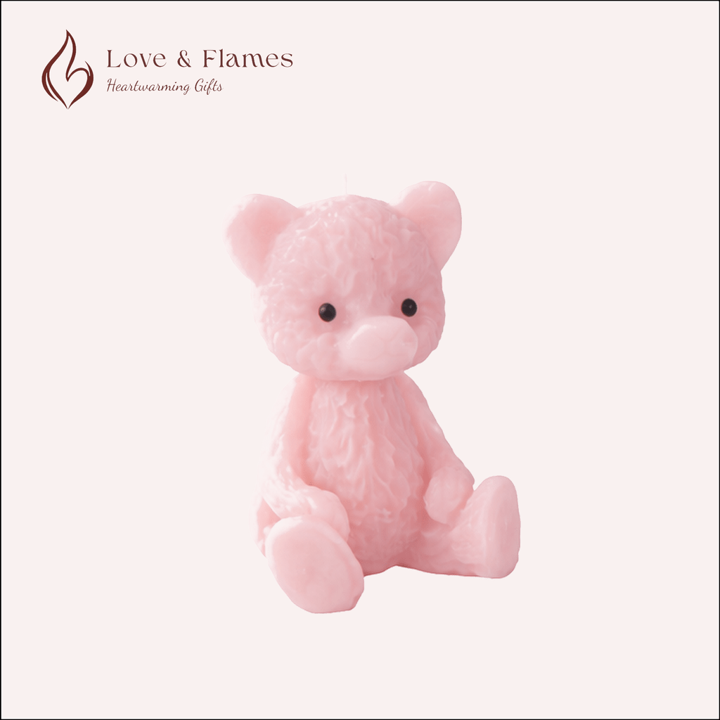Tiny Teddy Scented Candles for Gifts, Relaxation & Cozy Home Decor - Love & Flames