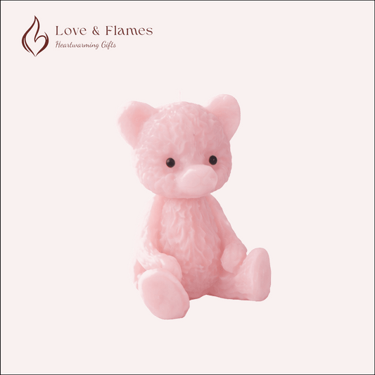 Tiny Teddy Scented Candles for Gifts, Relaxation & Cozy Home Decor - Love & Flames