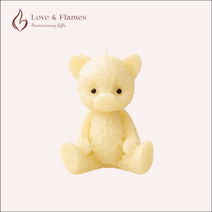 Tiny Teddy Scented Candles for Gifts, Relaxation & Cozy Home Decor - Love & Flames