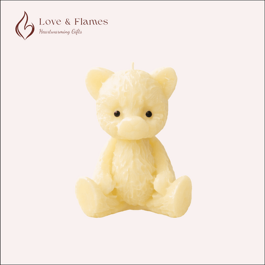 Tiny Teddy Scented Candles for Gifts, Relaxation & Cozy Home Decor - Love & Flames