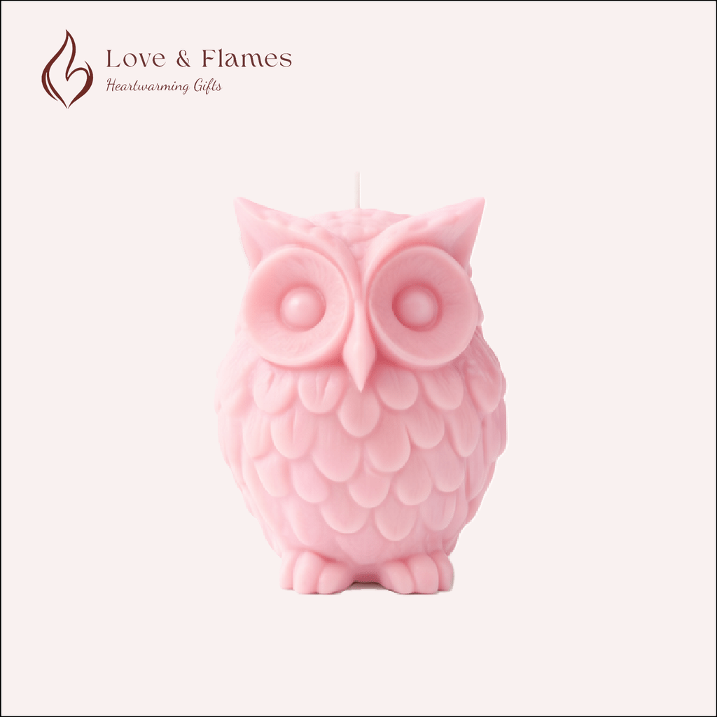 Wise Owl Scented Candles for Home Décor, Gifts & Relaxation - Love & Flames
