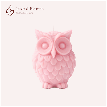 Wise Owl Scented Candles for Home Décor, Gifts & Relaxation - Love & Flames
