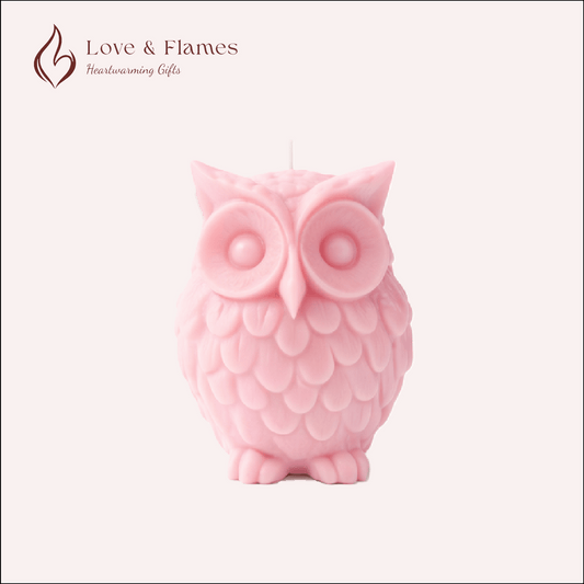 Wise Owl Scented Candles for Home Décor, Gifts & Relaxation - Love & Flames