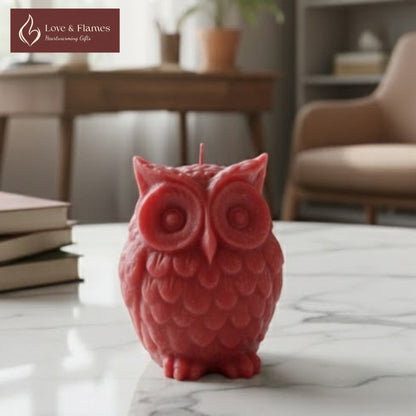 Wise Owl Scented Candles for Home Décor, Gifts & Relaxation - Love & Flames