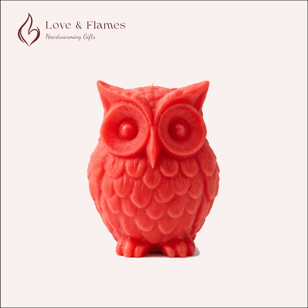 Wise Owl Scented Candles for Home Décor, Gifts & Relaxation - Love & Flames
