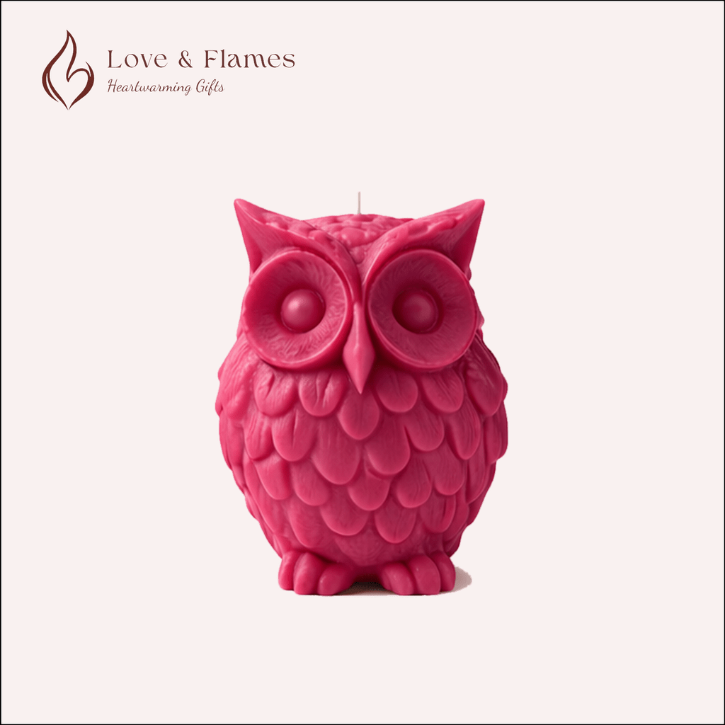 Wise Owl Scented Candles for Home Décor, Gifts & Relaxation - Love & Flames