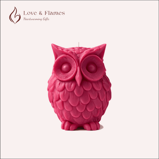 Wise Owl Scented Candles for Home Décor, Gifts & Relaxation - Love & Flames