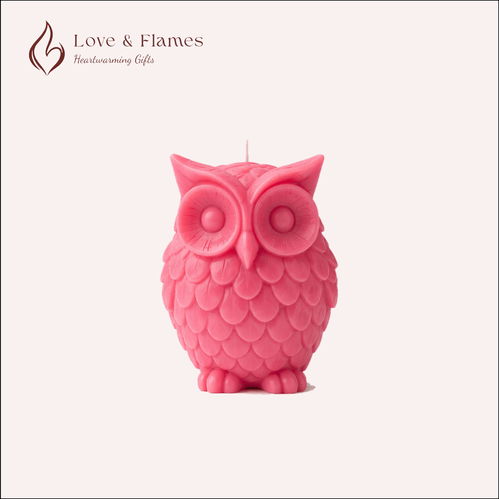 Wise Owl Scented Candles for Home Décor, Gifts & Relaxation - Love & Flames