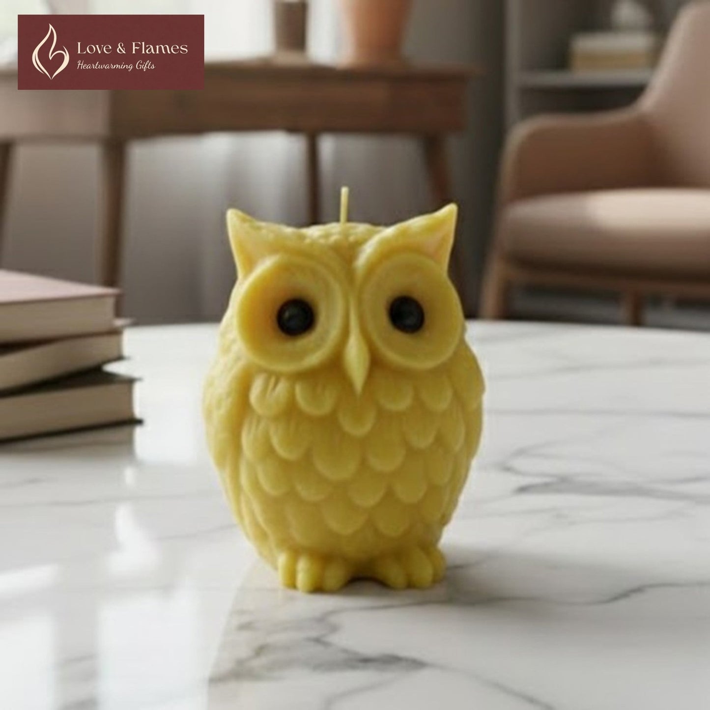 Wise Owl Scented Candles for Home Décor, Gifts & Relaxation - Love & Flames