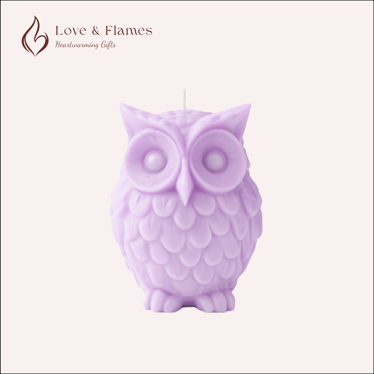 Wise Owl Scented Candles for Home Décor, Gifts & Relaxation - Love & Flames