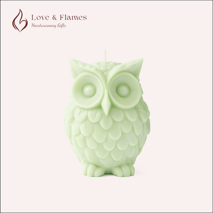 Wise Owl Scented Candles for Home Décor, Gifts & Relaxation - Love & Flames