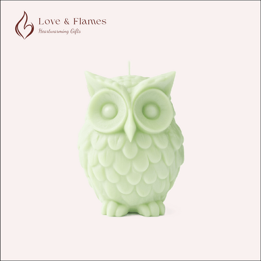 Wise Owl Scented Candles for Home Décor, Gifts & Relaxation - Love & Flames