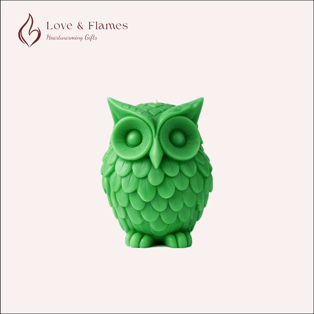 Wise Owl Scented Candles for Home Décor, Gifts & Relaxation - Love & Flames